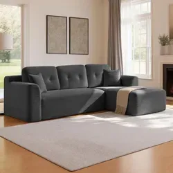 Modulares Ecksofa mit Liege rechts