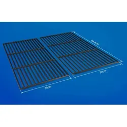 GRILLROSTPROFI Grillrost Ersatz für Weber Spirit E310/E320 - Gusseisen 44,4 x 30 cm - Grillroste für Weber Spirit E310/E320, gusseisen für optimale Hitzeverteilung und perfektes Branding auf dem Steak. Langlebig und leicht zu reinigen!