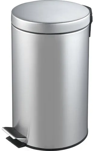 TrendLine Treteimer Classic 12 L Edelstahl gebürstet - Mülleimer mit Anti-Fingerprint-Beschichtung, stilvolles Design und hygienische Handhabung für jedes Zuhause.