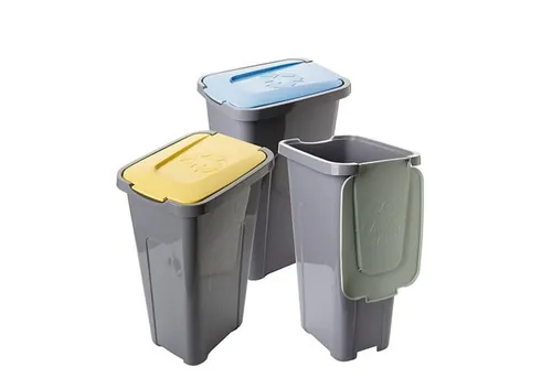 Centi Mülleimer Mülleimer Set mit Deckel Mülltrennung Küche