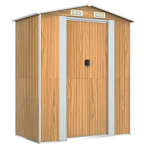 vidaXL Geräteschuppen mit Schiebetür