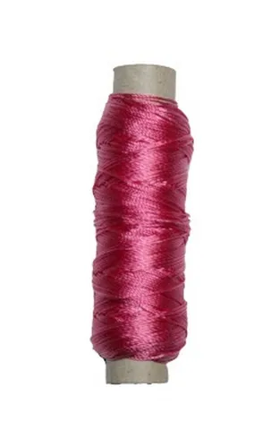 0,09€/m) Sattlergarn Zwirn 14x2x3 Polyester 50 m pink Ø 0,3mm (5011