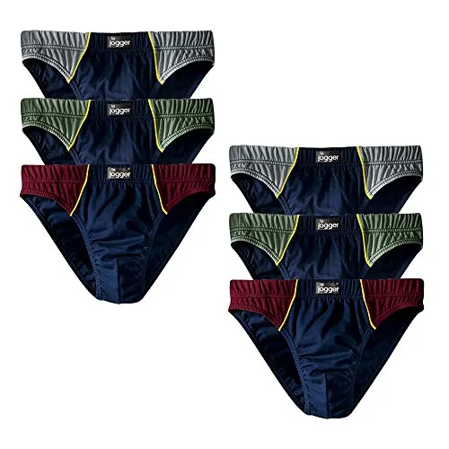 Le Jogger Herren Slips 6er Pack – Bequeme Baumwollunterhosen - Herren-Slips aus 100% Baumwolle, bieten angenehmen Tragekomfort ohne Eingriff, ideal für den täglichen Gebrauch und Maschinenwäsche bei 40 Grad.