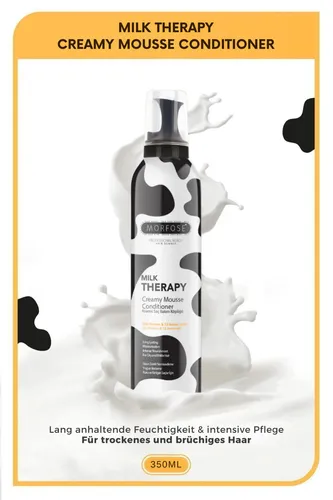 Morfose Milk Therapy Creamy Mousse Conditioner 350ml • Milchprotein Schaum