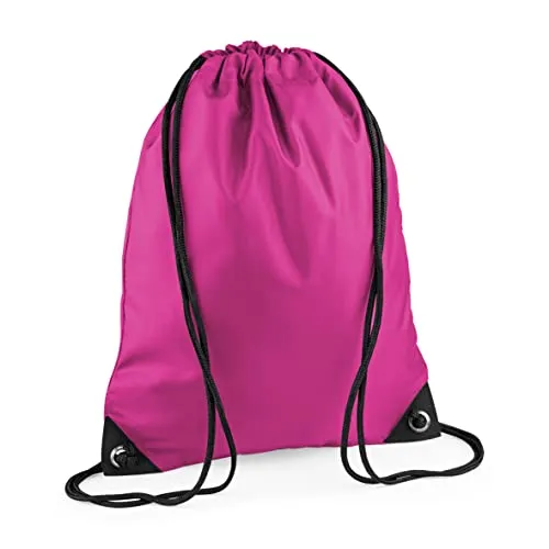 BagBase Unisex BG010FUCH Premium Turnbeutel, Fuchsia, Größe M