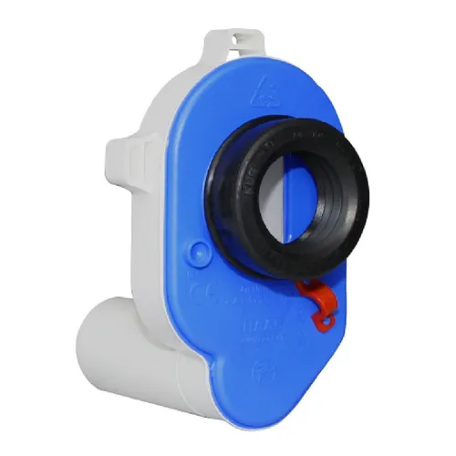 HAAS Urinal-Absaug-Siphon 6280 - Effektiver Geruchsverschluss - Sanitärinstallation mit waagerechtem DN 50 Ablauf, ideal für eine geruchsfreie Nutzung und einfache Montage dank Gummi-Dichtung.