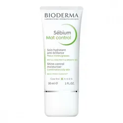 Bioderma Sebium Mat Control Shine-Control Feuchtigkeitscreme 30ml - Feuchtigkeitscreme für Misch- und ölige Haut, mattiert sofort und sorgt für 8 Stunden langes, glanzfreies Hautbild. Ideal als Make-up Grundlage und zur Bekämpfung von Unreinheiten.