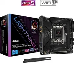 ASR 90MXBNM0 - ASRock Z790I PG Lightning WiFi (1700), High-Performance Mini-ITX Motherboard mit 14+1+1-Phasen-Stromversorgung und Wi-Fi 6E