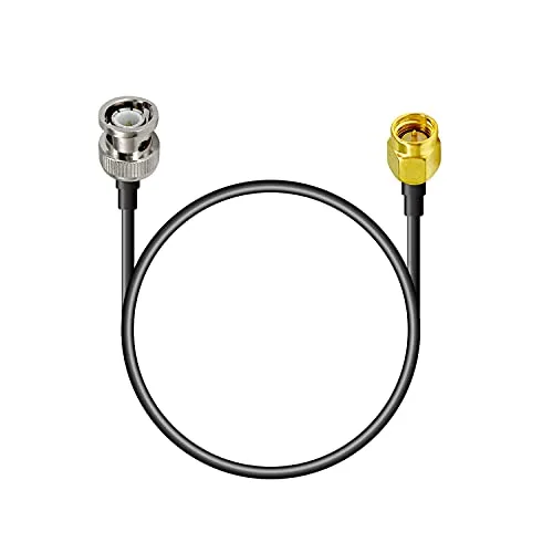 Vecys SMA Stecker auf BNC Stecker RF Koaxialkabel RG174 30 cm für Walkie Talkie Amateurfunkantennen PC LAN USB Raspberry Pi TYT Icom