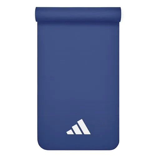 Adidas Trainingsmatte Jogamatte - Rutschfest und ideal für Fitness - Sportmatte für Unisex Erwachsene, rutschfest und aus 100% NBR, perfekt für Fitnessstudio und Training mit einer Länge von 173 cm.