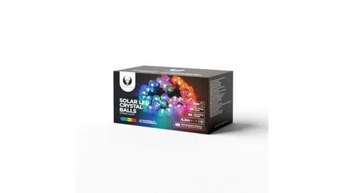 Łańcuch świetlny Solarny LED PRZEZROCZYSTE KULKI SCB61 6,5m 30 kul 5900495945860