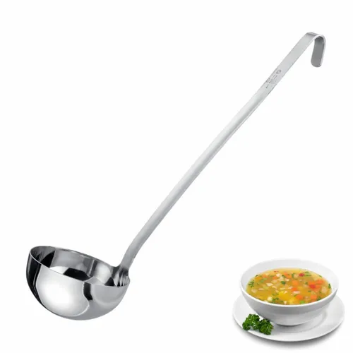 Westmark Schöpfkelle Pro Ø 11 cm, 350 ml - Die Westmark Schöpfkelle Pro ist der ideale Küchenhelfer zum präzisen Portionieren von Saucen und Dressings. Hergestellt aus robustem Edelstahl, überzeugt sie durch Langlebigkeit und einfache Reinigung. Perfekt für den täglichen Einsatz!