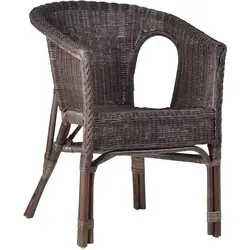 Rattanstuhl 'Mina' braun Rattan von MiaMöbel