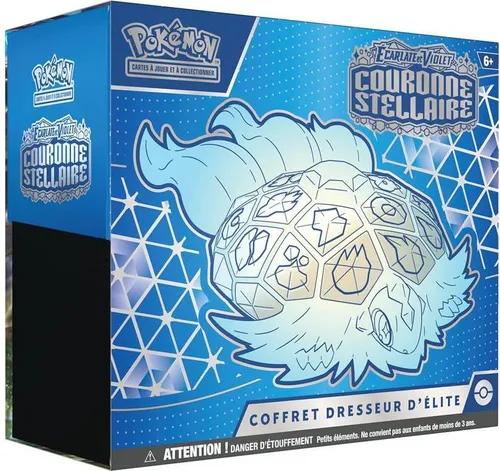 Pokemon, Elite-Box Stellarkrone 9 Booster mit Zubehör, Mehrfarbig