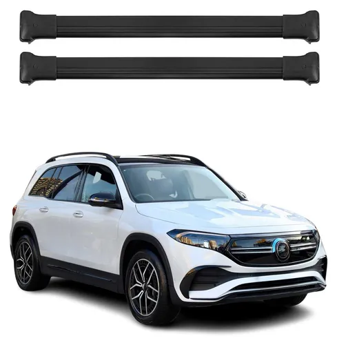 Dachträger Grundtäger für Mercedes EQB X243 2022-2026 75kg Aluminium Schwarz 2x