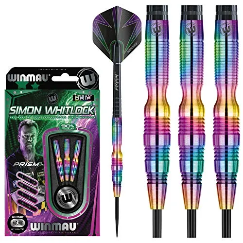 Winmau Whitlock Steeldart Urban Grip 1408 - 3er Set - Weiteres Zubehör, 22g Profi Wolfram Steeltip Dartpfeile mit optimalem Grip und Balance für präzise Würfe und beeindruckende Checkouts.