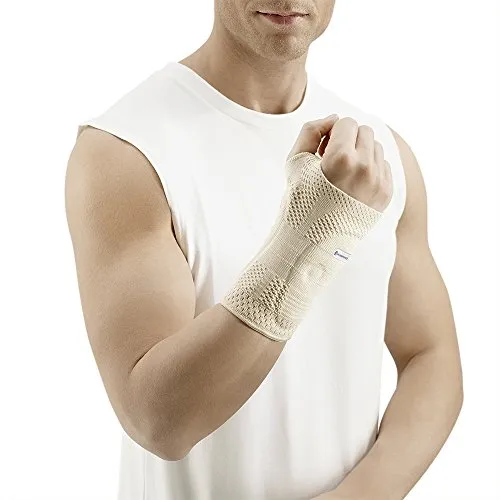 BAUERFEIND ManuTrain Handgelenkbandage, rechts, beige, Größe 3