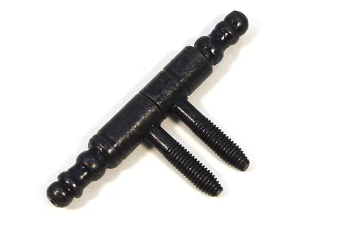 2xStück Scharnier Einbohrbänder mt Zierkopf Aufschraubband Türband Tür-Scharnier