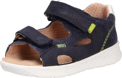 Superfit Jungen Lagoon Sandale 8020 - Blau Hellgrün, 22 EU Weit - Wanderschuhe mit chromfreiem Lederfutter, ideal für komfortable Abenteuer. 2 Klettverschlüsse sorgen für einfachen Einstieg und sicheren Halt.