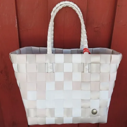 Witzgall ICE bag 5010 24 Shopper Einkaufskorb Tasche rose weiß lachs nude