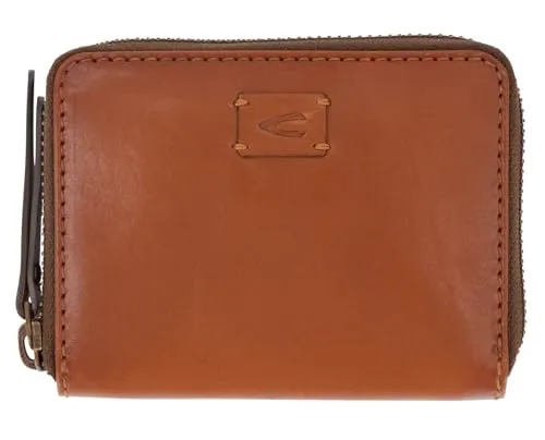 camel active bags Nizza Damen Geldbörse - Damen-Geldbörse aus hochwertigem Leder in cognac, mit praktischem Reißverschluss und kompakten Maßen für stilvolles Aufbewahren.