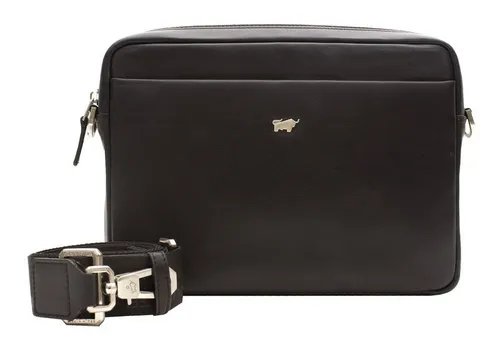 BRAUN BÜFFEL Golf 2.0 Umhängetasche aus Leder - Umhängetasche aus hochwertigem Leder mit mehreren Fächern, ideal für den Alltag und stilvolle Aufbewahrung. Maße: 26 x 19 x 5 cm.