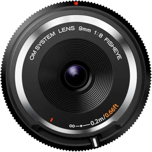 OM SYSTEM Body Cap Objektiv 9mm 1:8.0 Fisheye - für MFT-Kameras von Olympus und Panasonic, ultrakompakt und ideal für kreative Fish-Eye Schnappschüsse