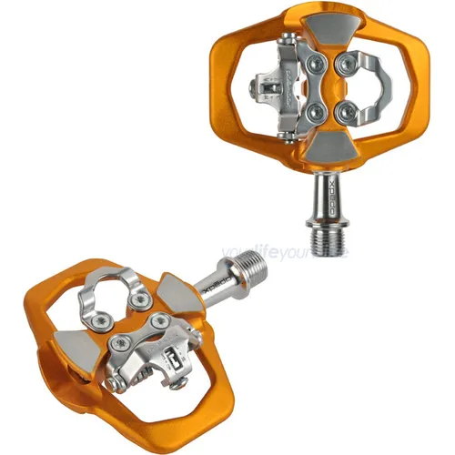 XPEDO Pedal Traverse Duo - MTB/Freeride City - Fahrradpedale mit Xpedo Posi-Lock-Einrastsystem und griffiger Plattform, ideal für Stadt und Trails. Perfekt für alle Schuharten, erhältlich in Schwarz, Grau und Orange.