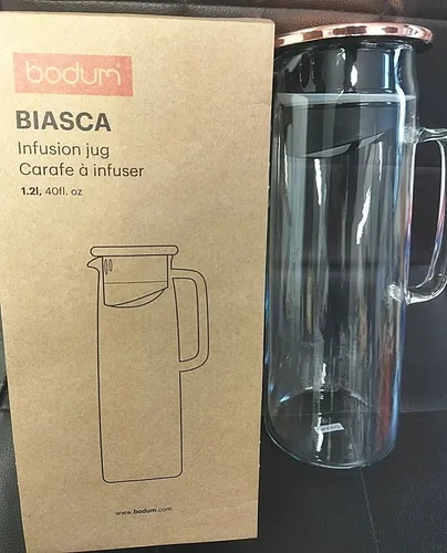 Bodum BIASCA (11575-18S) Infusionskanne Teekanne Eistee 1,2 l Teebereiter Kupfer