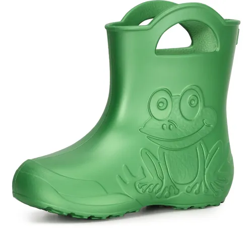 Ladeheid EVA Regenstiefel für Kinder LA-CA-01 - Federleichte Gummistiefel in Smaragdgrün, ideal für Regenwetter und in vielen Farben erhältlich. Perfekt für kleine Abenteurer!