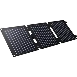 Trust Zuny 20W Faltbares Solarpanel - Tragbares Solar Ladegerät für Outdoor - Solarpanele für Camping und Outdoor-Aktivitäten, mit 20W Leistung und USB-C/A Ausgängen zum nachhaltigen Laden Ihrer Geräte überall.