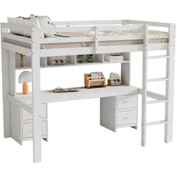 Flieks Polsterbett, Leinen Doppelbett Massivholzbett 140x200cm ohne Matratze blau 146 cm x 208 cm x 111 cm