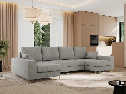 MKS MEBLE DORIAN U Ecksofa mit Schlaffunktion