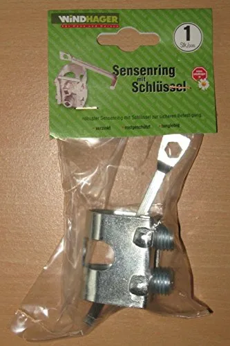 Windhager ~ Sensenring mit Schlüssel : verzinkt