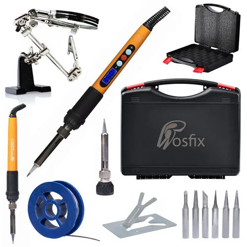 Set Lötkolben Rosfix Electric S 13in1 – 60W | 180-500°C | Präzision