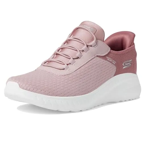 Skechers Damen BOBS Squad Chaos - Blush Mesh, 41 EU - Damen-Sneaker mit komfortablem Synthetik-Innenmaterial und rutschfester Gummisohle für optimalen Tragekomfort im Alltag.