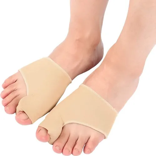 COOL-i® Hallux Valgus Zehenspreizer & Socken-Set – Zehenkorrektur mit Seitenschutz – Rutschfeste, atmungsaktive Bandage bei Ballenzeh, Unisex(S 32-36)