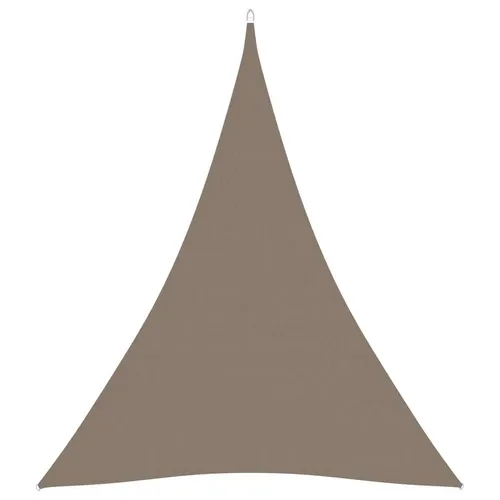 The Living Store Sonnensegel Oxford-Gewebe Dreieckig 3x4x4 m Taupe