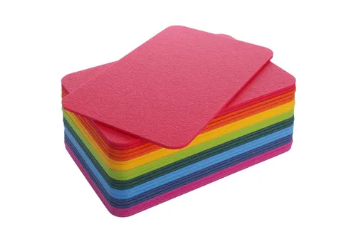 Yate Thermositzkissen Set 24 - Bunte Schaumstoff Sitzkissen für Kinder - Thermositzkissen für Indoor und Outdoor, wasserdicht und schmutzabweisend. Ideal für Spielplätze, Picknicks oder im Garten mit 24 Kissen in Regenbogenfarben.