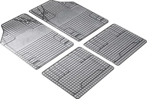 Walser Universal Fußmatten Gummi New Style Komplett-Set in Weiß - Hochwertige Gummifußmatten für optimalen Schutz, perfekt für jedes Auto und einfach zu reinigen.