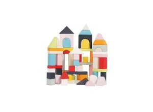 Le Toy Van LTV Bausteine & Tasche – 60 Teile - Holzspielzeug mit 60 bunten, robusten Bausteinen, die Kreativität und Feinmotorik fördern. Inklusive praktischer Aufbewahrungstasche für einfaches Verstauen – ideal für kleine Baukünstler!