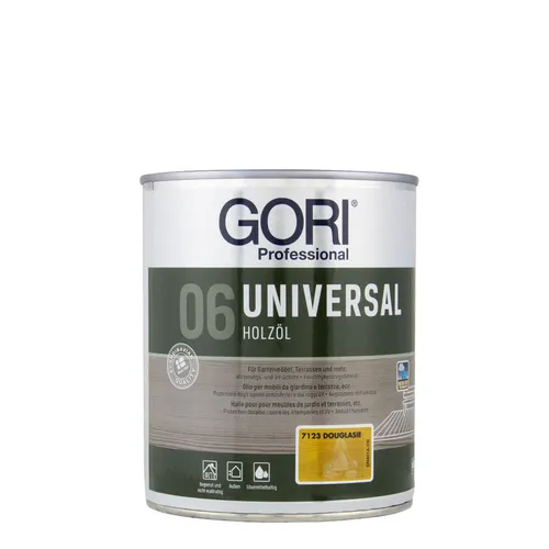 Gori 06 Universal Holzöl Douglasie 7123 0,75L, lösemittelhaltiges Holzpflegeöl