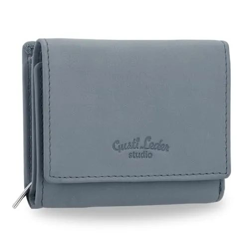 Gusti Geldbörse Damen Leder - August Damen Geldbörse mit RFID-Schutz, sicher und stilvoll für unterwegs