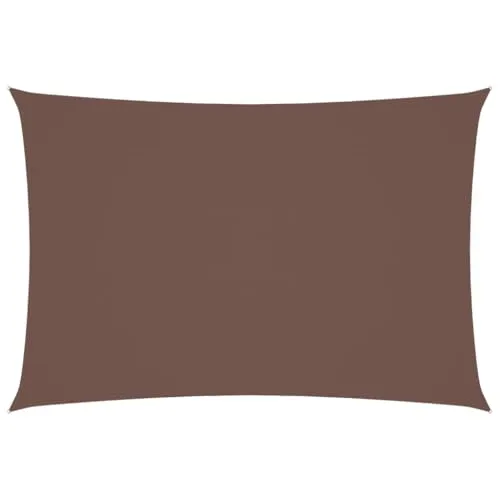 vidaXL Sonnensegel 3x5 m Rechteckig Braun in braun von vidaXL