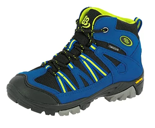 Brütting Unisex Kinder Ohio High Trekking- & Wanderstiefel, Blau Schwarz Lemon, 41 EU - Wanderschuhe für Kinder, robust und wasserabweisend, ideal für Abenteuer in der Natur und lange Wanderungen.