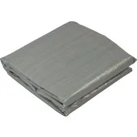EXIT Pool Bodenplane Grau 500 x 500 cm - Bodenschutzmatte für Pools, schützt vor Beschädigungen und Schimmelbildung, ideal für EXIT Pools mit 427-488 cm Durchmesser.