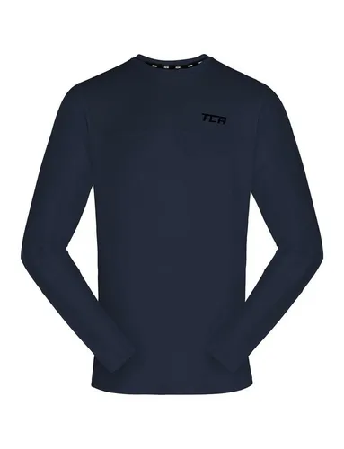 TCA Trainingsshirt TCA Jungen Langarm Laufshirt - Dunkelblau, 10-12 Jahre (1-tlg)