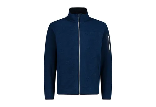 CMP Fleecejacke Dunkelblau Größe 54 für Herren - Funktionsjacke mit Knit-Tech Technologie, wärmeisolierend, atmungsaktiv und schnelltrocknend – ideal als Übergangsjacke oder Zwischenschicht.
