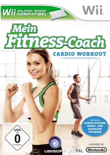 Mein Fitness-Coach Cardio Workout für Nintendo Wii - Sportspiel von Ubisoft, fördert die Fitness mit motivierenden Cardio-Übungen und ist ideal für ein aktives Training zu Hause.
