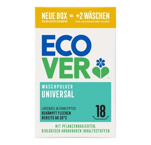 Ecover Universal - Waschpulver Lavendel & Eukalyptus 18WL 1,35kg Vollwaschmittel